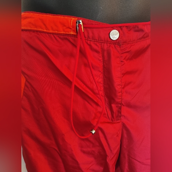 Women's Authentic Vintage Versace Sport Track Pant Red Orange Size Large - Picture 4 of 9